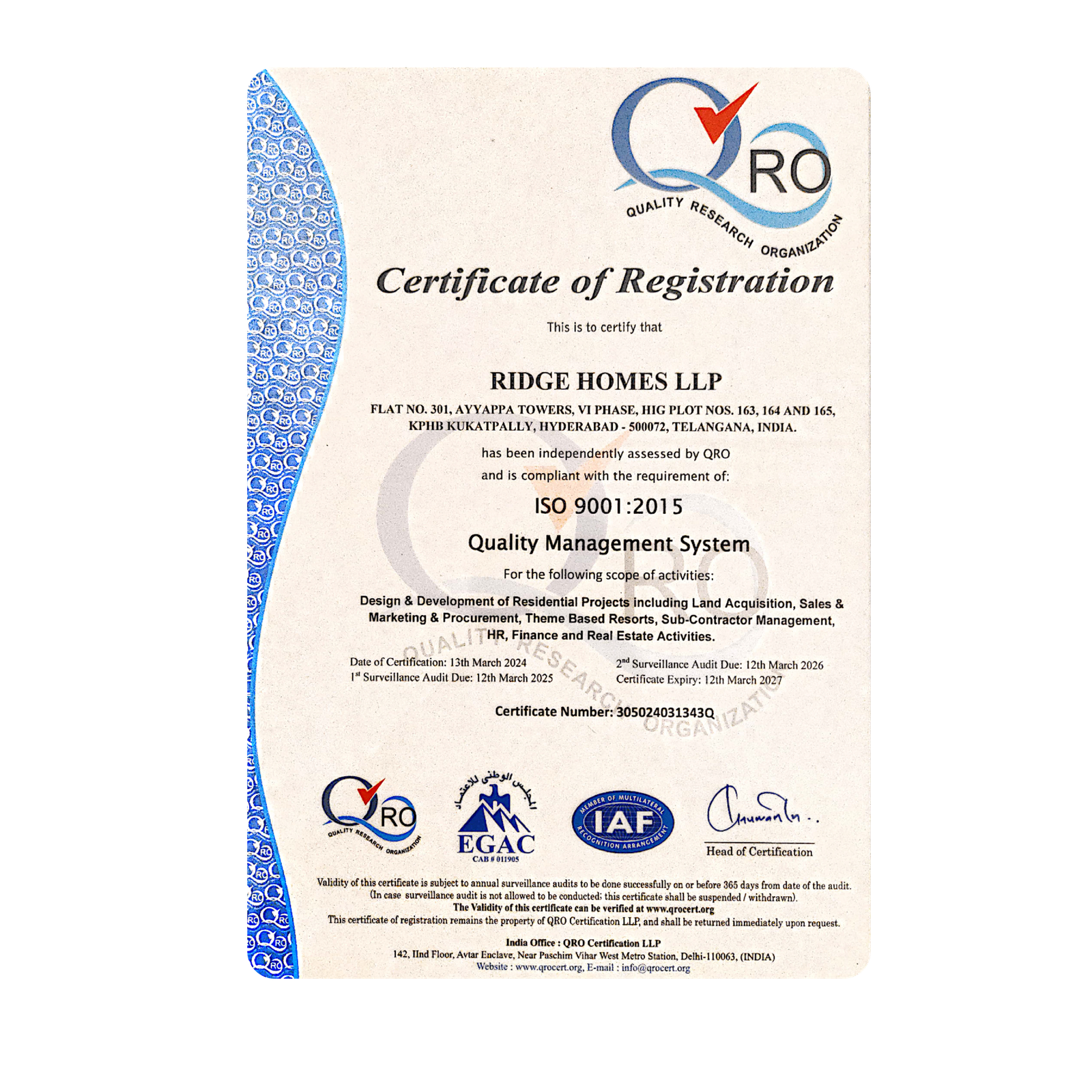 ISO Certified